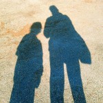 boy and dad shadows