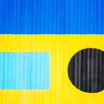 painted corrugated iron