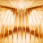 Abstract/close up of the toy Metal Slinky